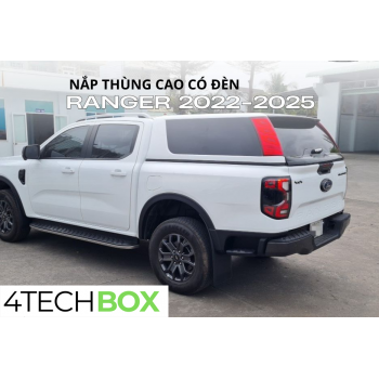 Nắp thùng cao cho xe bán tải Ford Ranger tích hợp đèn phanh, khả năng chống nước vượt trội