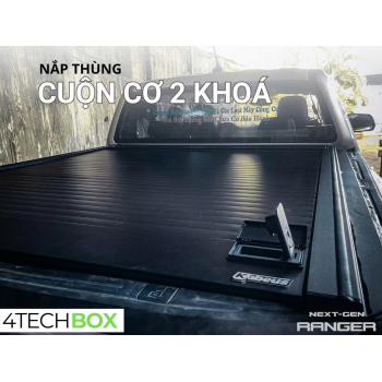 Nắp Thùng Cuộn Cơ Cho Xe Bán Tải Ford Ranger 2012-2025, 2 Khóa, chống trộm